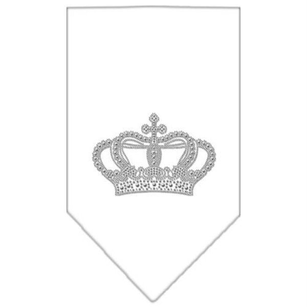 Unconditional Love Crown Rhinestone Bandana White Large UN801076